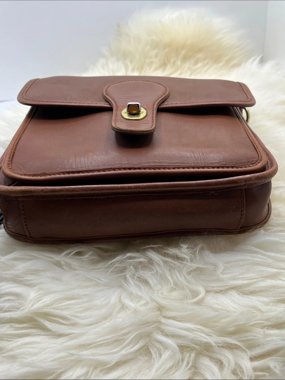 🍄 Vintage 90’s Hunt Club Brown Leather Top-Handle